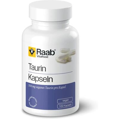 Raab Vitalfood Taurina 500 mg - Suplemento alimenticio Raab Vitalfood Taurina 500 mg - Suplemento alimenticio