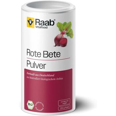 Raab Vitalfood Poudre de Betterave Bio - Betterave, Végétalien, 250g - Publicité Raab Vitalfood Poudre de Betterave Bio - Betterave, Végétalien, 250g - Publicité