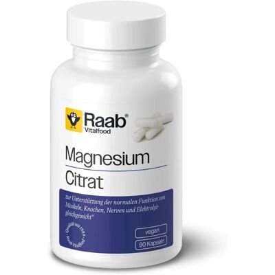 Raab Citrato de Magnesio 90 Cápsulas - Suplemento Dietético Raab Citrato de Magnesio 90 Cápsulas - Suplemento Dietético