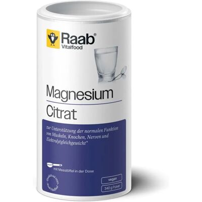 Raab Magnesiumcitrat Pulver - Unterstützt Muskeln und Knochen - 340 g Raab Magnesiumcitrat Pulver - Unterstützt Muskeln und Knochen - 340 g