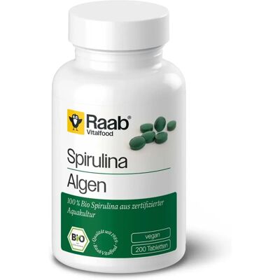 Raab Vitalfood Bio Spirulina 200 Tabletten - Nahrungsergänzung Raab Vitalfood Bio Spirulina 200 Tabletten - Nahrungsergänzung