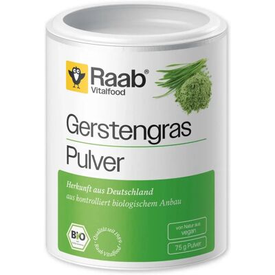 Raab Polvo de cebada verde orgánico - Apoya sangre y inmunidad Raab Polvo de cebada verde orgánico - Apoya sangre y inmunidad