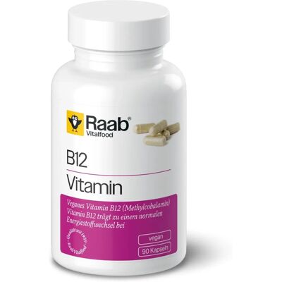 Raab Vitalfood Vitamin B12 460 mg 90 Kapseln - Vitaminpräparat Raab Vitalfood Vitamin B12 460 mg 90 Kapseln - Vitaminpräparat