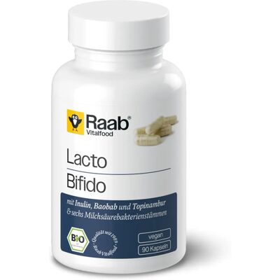 Raab Vitalfood Bio Lacto Bifido Kapseln - Mikroflora-Unterstützung Raab Vitalfood Bio Lacto Bifido Kapseln - Mikroflora-Unterstützung