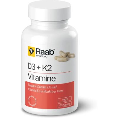 Raab Vitalfood Vegane D3 + K2 - Für Knochen & Immunsystem Raab Vitalfood Vegane D3 + K2 - Für Knochen & Immunsystem