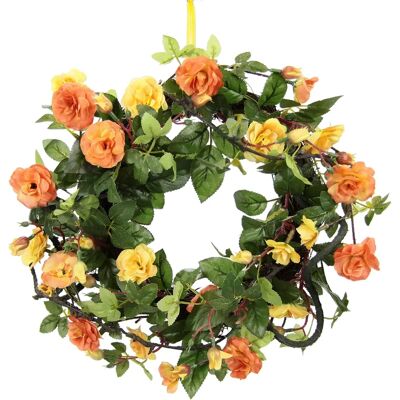 I.GE.A. Wildrosen Couronne Artificielle - Couronne de Fleurs I.GE.A. Wildrosen Couronne Artificielle - Couronne de Fleurs