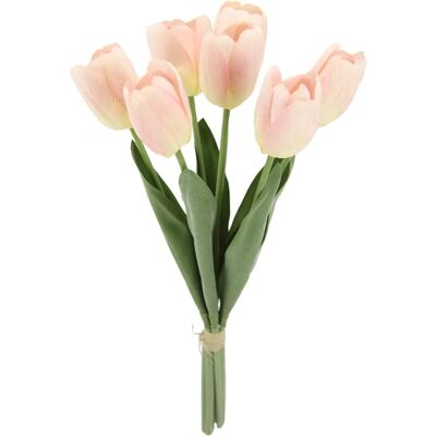 Flair Flower Bouquet de Tulipes Rose Clair - Fleurs Artificielles Flair Flower Bouquet de Tulipes Rose Clair - Fleurs Artificielles
