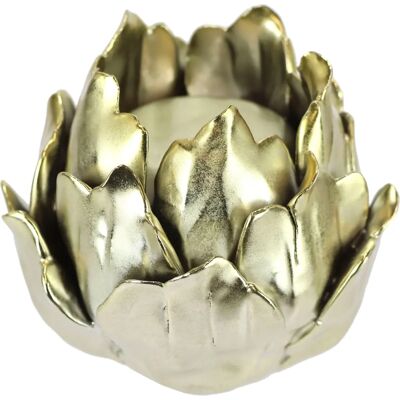 I.GE.A. Artischocke Kerzenhalter - Keramik, Gold 9cm I.GE.A. Artischocke Kerzenhalter - Keramik, Gold 9cm