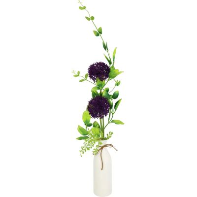 I.GE.A. - Arrangement Allium - Ceramic Vase - Artificial Flower I.GE.A. - Arrangement Allium - Ceramic Vase - Artificial Flower