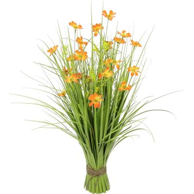 Plantes Artificielles IGEA avec Fleurs - Décoration Orange Plantes Artificielles IGEA avec Fleurs - Décoration Orange