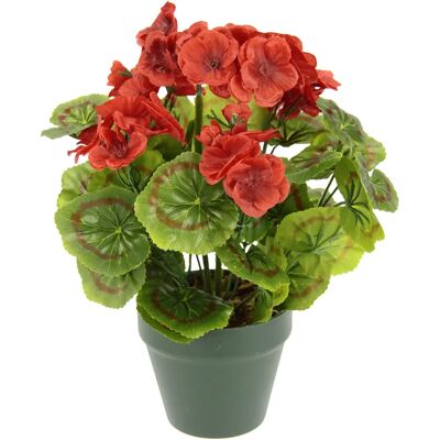 Geranio Artificial en Maceta IGEA - Rojo - Planta Artificial - Decoración Hogar Geranio Artificial en Maceta IGEA - Rojo - Planta Artificial - Decoración Hogar