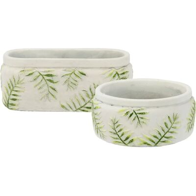 I.GE.A. - Übertopf 21x9 - grün - 21x9 cm - Plant pot I.GE.A. - Übertopf 21x9 - grün - 21x9 cm - Plant pot