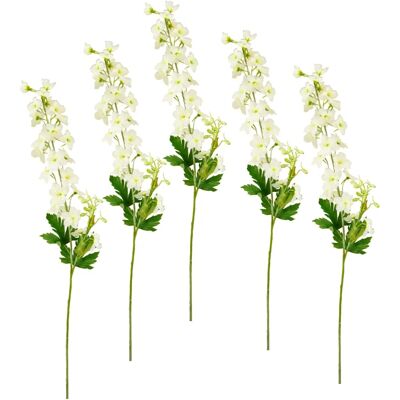 I.GE.A. - Delphinium - 8 cm x 75 cm - Weiß - Kunstpflanze I.GE.A. - Delphinium - 8 cm x 75 cm - Weiß - Kunstpflanze