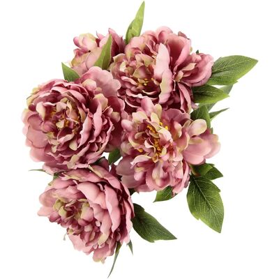 Flair Flower Kunstmatige Pioenstruik - 5 Bloemknoppen - Decoratie Flair Flower Kunstmatige Pioenstruik - 5 Bloemknoppen - Decoratie