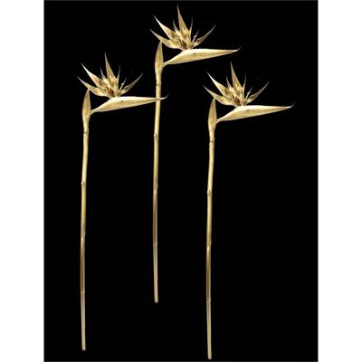 I.GE.A. Strelitzie Kunstbloem - Exotische Decoratie, 3 stuks I.GE.A. Strelitzie Kunstbloem - Exotische Decoratie, 3 stuks