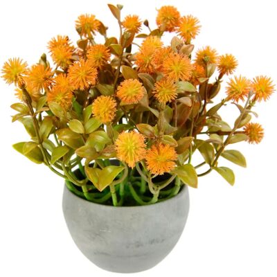 I.GE.A. Kunstplant Margerite in Pot - Oranje - Kunstplant I.GE.A. Kunstplant Margerite in Pot - Oranje - Kunstplant