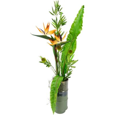 I.GE.A. - Strelitzie - orange - Kunstpflanze I.GE.A. - Strelitzie - orange - Kunstpflanze