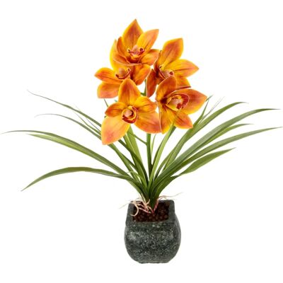 Laura Kent Orchidée kunstmatige Oranje - Kunstmatige plant voor thuisdecoratie Laura Kent Orchidée kunstmatige Oranje - Kunstmatige plant voor thuisdecoratie