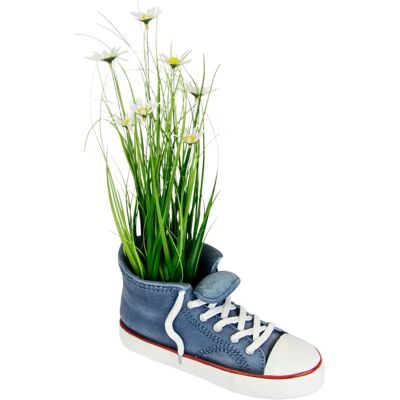 I.GE.A. - Grasbusch mit Margeriten im Turnschuh - blau - 43x14 cm - Artificial plant I.GE.A. - Grasbusch mit Margeriten im Turnschuh - blau - 43x14 cm - Artificial plant