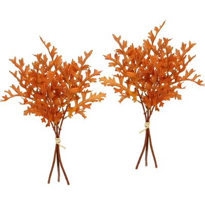 I.GE.A. - Künstlicher Eichenlaub-Busch - orange - Artificial Flower I.GE.A. - Künstlicher Eichenlaub-Busch - orange - Artificial Flower