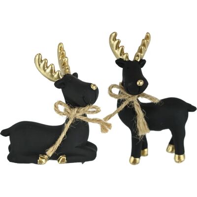 I.GE.A. - Tierfigur Elch - Schwarz - Dekofigur I.GE.A. - Tierfigur Elch - Schwarz - Dekofigur