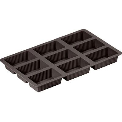 Forma de silicone para brownie - 9 cavidades - Segura para forno Forma de silicone para brownie - 9 cavidades - Segura para forno