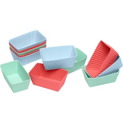 Lurch 83014 Conjunto de 12 formas de silicone para brownies Lurch 83014 Conjunto de 12 formas de silicone para brownies