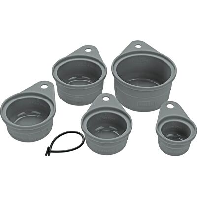 Set de 5 Tasses à Mesurer en Silicone de Platine Lurch Set de 5 Tasses à Mesurer en Silicone de Platine Lurch