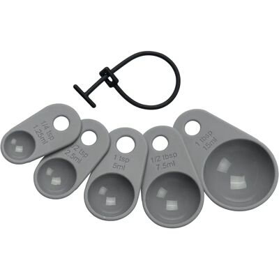Lurch - Set of 5 Measuring Spoons - Silicone Kitchen Tools Lurch - Set of 5 Measuring Spoons - Silicone Kitchen Tools