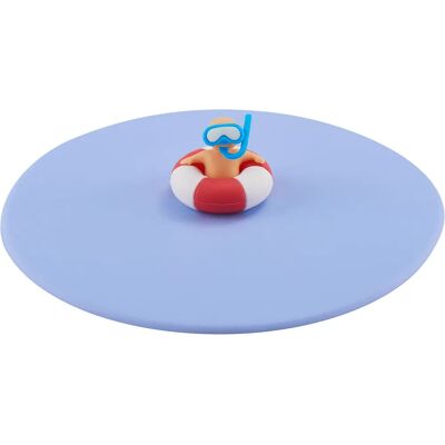 Lurch 210886 - Couvercle en silicone - 10,5cm - Bleu Lurch 210886 - Couvercle en silicone - 10,5cm - Bleu