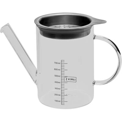 Lurch Séparateur de Graisse en Acier et Verre - 750ml Lurch Séparateur de Graisse en Acier et Verre - 750ml