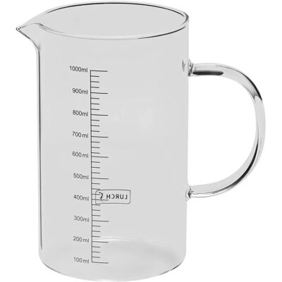 Lurch Messbecher - 1,0L - Hitzebeständiges Borosilikatglas Lurch Messbecher - 1,0L - Hitzebeständiges Borosilikatglas