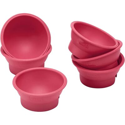 LURCH Ensemble de 6 Mini Moules Demi-Sphère Rose - Ustensiles de cuisson LURCH Ensemble de 6 Mini Moules Demi-Sphère Rose - Ustensiles de cuisson