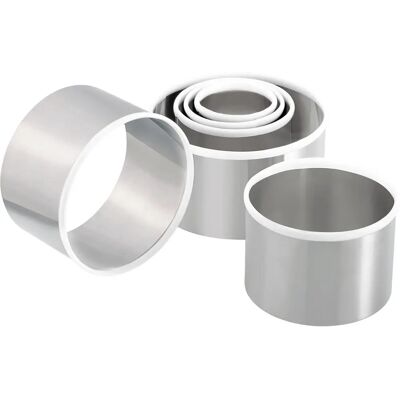 Ensemble d'anneaux en acier inoxydable Lurch - 6 Tailles Ensemble d'anneaux en acier inoxydable Lurch - 6 Tailles