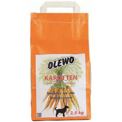 Olewo hundmat - Morots pellets 2,5 kg - Naturligt tillägg Olewo hundmat - Morots pellets 2,5 kg - Naturligt tillägg