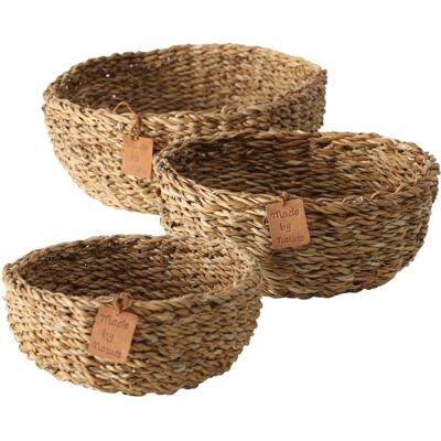 Boltze Sophy Set de Paniers en Fibre Naturelle Boltze Sophy Set de Paniers en Fibre Naturelle