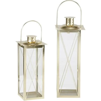 Boltze Home, Laterne, Farol - Innen, Gold, 15x12x40cm Boltze Home, Laterne, Farol - Innen, Gold, 15x12x40cm