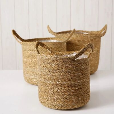 Boltze Dawid Pflanzkübel - Beige, 25cm - Innenbereich Boltze Dawid Pflanzkübel - Beige, 25cm - Innenbereich