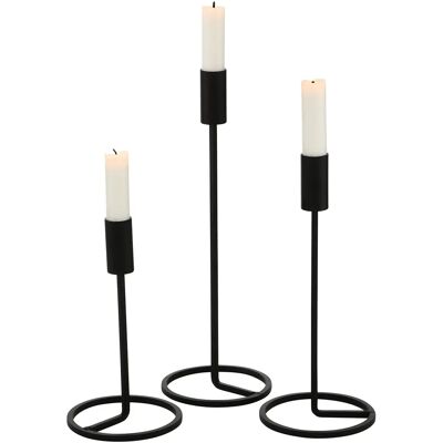 Boltze Home Fio Porte-bougies - Style Scandinave - 3 pièces Boltze Home Fio Porte-bougies - Style Scandinave - 3 pièces