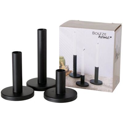 Boltze Malko Ljusstake - Set om 3 - Svart - Ljusstake Boltze Malko Ljusstake - Set om 3 - Svart - Ljusstake