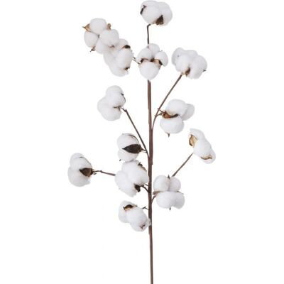 Boltze - Cotton decorative branch - Indoor artificial plant - Publicité Boltze - Cotton decorative branch - Indoor artificial plant - Publicité