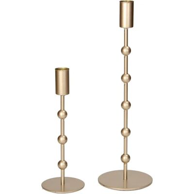 Boltze Gold Kerzenständer Set - 20cm & 30cm - Elegante Dekoration Boltze Gold Kerzenständer Set - 20cm & 30cm - Elegante Dekoration