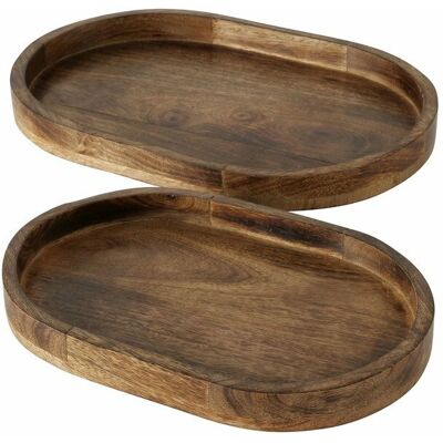 Boltze Ovolio - Dekorative Tabletts - Set 2 Boltze Ovolio - Dekorative Tabletts - Set 2