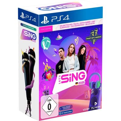 Plaion Let's Sing 2025 Version Allemande - Jeu de Karaoké avec 2 Microphones Plaion Let's Sing 2025 Version Allemande - Jeu de Karaoké avec 2 Microphones