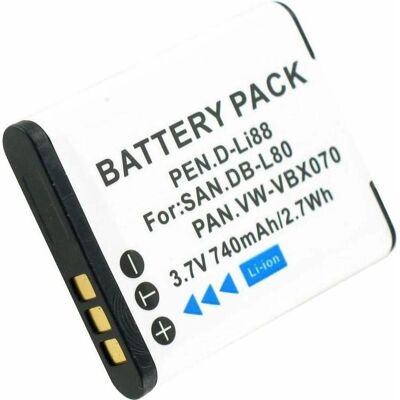 AccuCell - VW-VBX070 - 3.7V 740mAh - Batterij AccuCell - VW-VBX070 - 3.7V 740mAh - Batterij