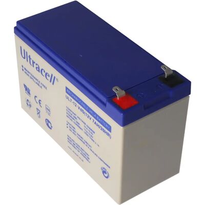 Ultracell UL7-12 Bleiakku - 12V 7Ah - Faston 187 Ultracell UL7-12 Bleiakku - 12V 7Ah - Faston 187