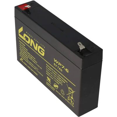 Kung Long WP7-6 Batterie - 6V, 7Ah, Faston 4,8mm - Batterie Kung Long WP7-6 Batterie - 6V, 7Ah, Faston 4,8mm - Batterie
