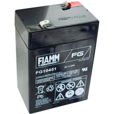 Fiamm FG10451 Batterie voiture - 6V, 4.5Ah, Technologie AGM - Publicité Fiamm FG10451 Batterie voiture - 6V, 4.5Ah, Technologie AGM - Publicité