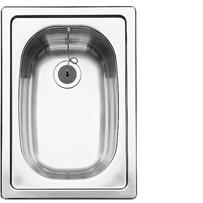 Blanco RVS Keukenspoelbak 33x47cm - Bovenmontage - Zonder Overloop Blanco RVS Keukenspoelbak 33x47cm - Bovenmontage - Zonder Overloop