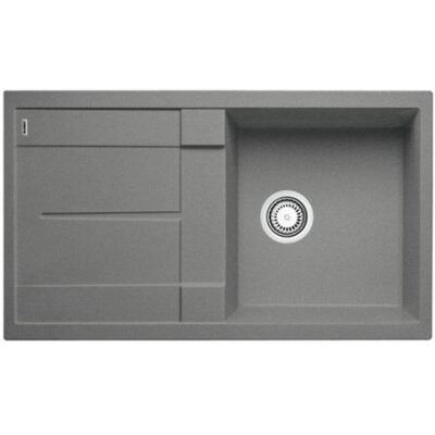Blanco Metra 5S - Alumetallic Silgranit Enkelbak Wasbak Blanco Metra 5S - Alumetallic Silgranit Enkelbak Wasbak
